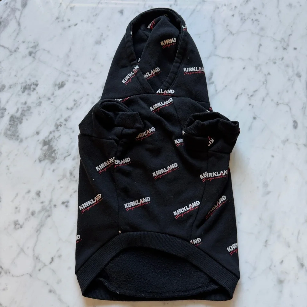 Kirkland Signature Black Dog Hoodie Sz S